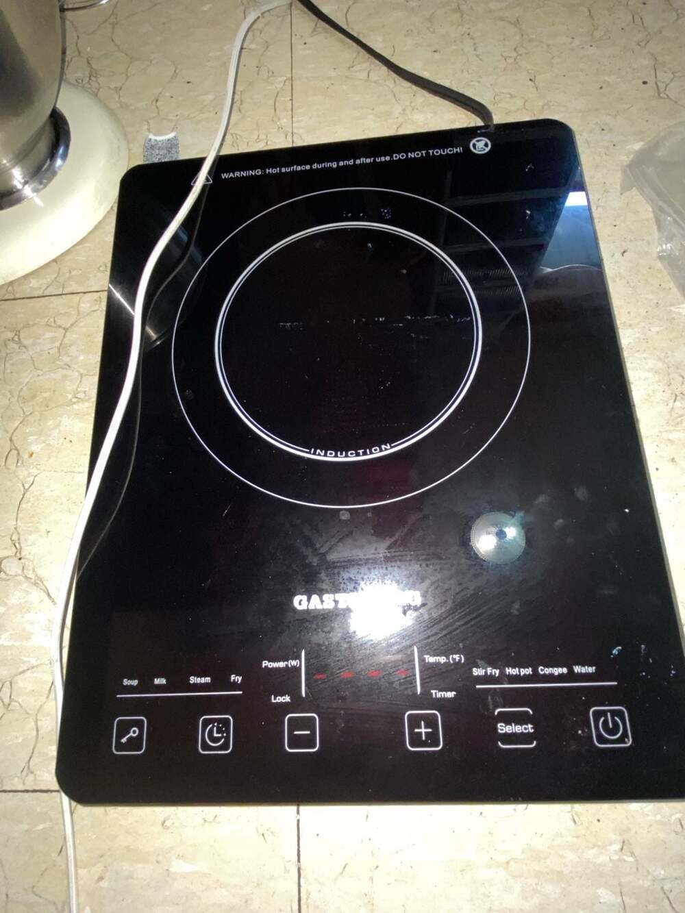 Gastrorag LCD 1300W SINGLE PORTABLE INDUCTION COOKTOP COUNTERTOP